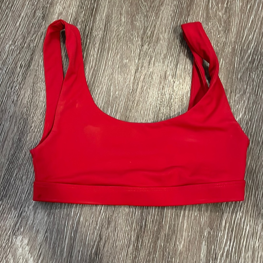 Fabletics red sports bra size xs